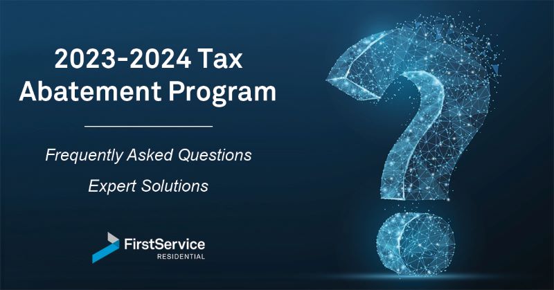 2023-2024 Condominium Cooperative Tax Abatement Program - FirstService Residential New York City