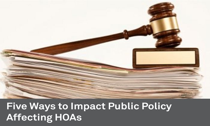 Five Ways to Impact Public Policy Affecting Nevada HOAs